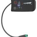 Electric Bike Display, 5 Pin ABS Housing Power LED Display Meter Panel Computer for Cycling (48V), SPYMINNPOOe3q5k4a76t-13