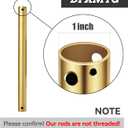 36 inch Ceiling Fan Downrod, 3 FT Gold Downrod for Ceiling Fan, 1 inch Outside Diameter, Boom Suitable for a Wide Range of Fans (Gold, Not Threaded)