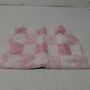 GRANNY SAYS Checkered Pink Bathroom Rugs Decor, 24" x 16", Fluffy Rug, Absorbent Microfiber Ultra Soft Bath Mat Washable, Non-Slip Bath Mats for Bathroom, Cute Floor Mat for Tub, Shower, Bedroom