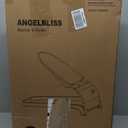 ANGELBLISS Baby Bouncer, Portable Bouncer Seat for Babies, Infants Bouncy Seat with Mesh Fabric, Natural Vibrations (Beige)