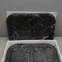 Horizontal RV Window, 24" W x 15" H Tinted Sliding RV Window with Net Screen and Trim Ring, Suitable for 15/16" or 1-3/8" and Slightly Thicker Up to 1/16" Walls, DOT Approved