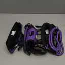 IVY&LANE No Pull Dog Harness for Medium Dogs, Dog Vest Harness with Leash, Safety Belt and Storage Strap, Fully Adjustable Harness, 360 Reflective Strip, Soft Handle (Purple, M)