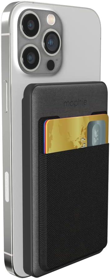 mophie Snap+ Juice Pack Mini w/Wallet - Wireless Portable Magnetic Charger with 5000 mAh Internal Battery, Compatible with MagSafe & Qi-Enabled Smartphones, Works with Apple, Samsung, and Google