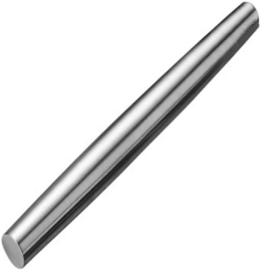 Smooth Stainless Steel Rolling Pin for Baking Fondant, Pizza, Pie, Pastry, Pasta, Dough, Cookies (12.8 & 8.86")
