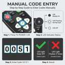 Big Button Universal Remote Control for Seniors, 2-Device Switching, 4-in-1, Easy Operation, and Learning Functionality.TV DVD/VCR/DVB Streaming Box/Soundbar