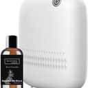 Waterless Essential Oil Diffuser, Scent Air Machine for Home Cover Up to 2000 sq.ft, Hotel and Commercial Use 400ML Diffuser with 100ML Royal Tranquility Fragrance Oil for Spa, Office