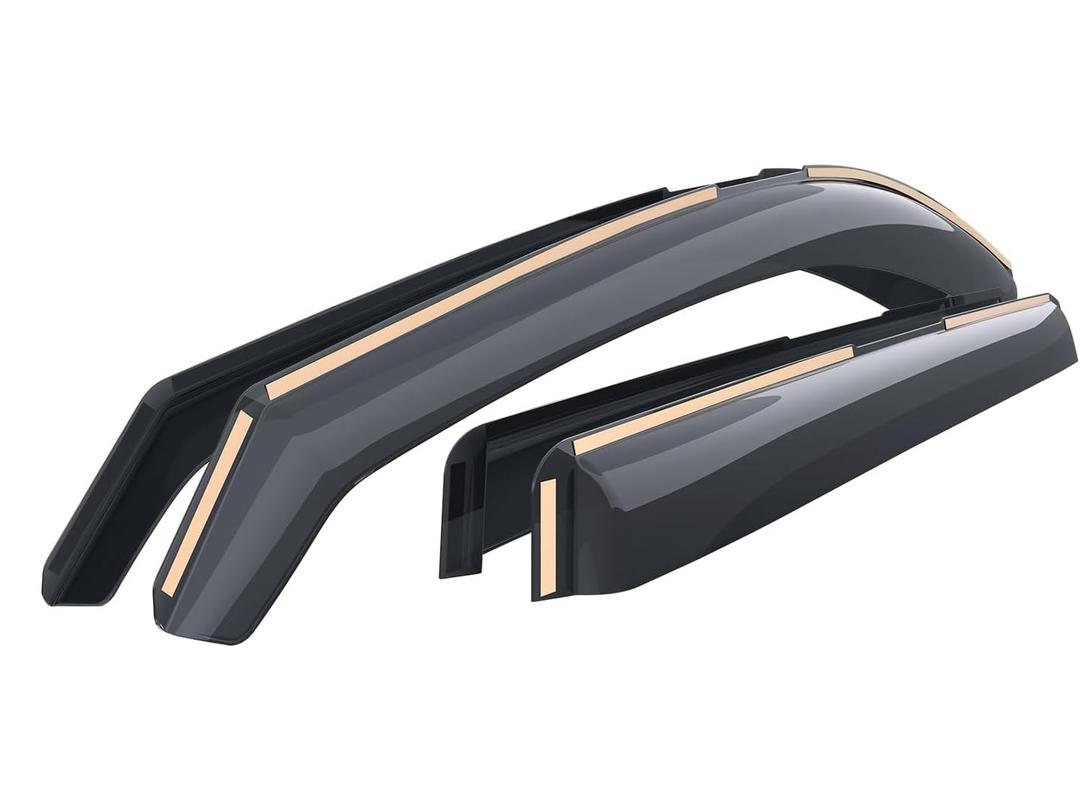 Shatterproof in-Channel Window Deflectors, Rain Guards, Window Visors for Cars, Vent Deflector, Car Accessories, 4 pcs.