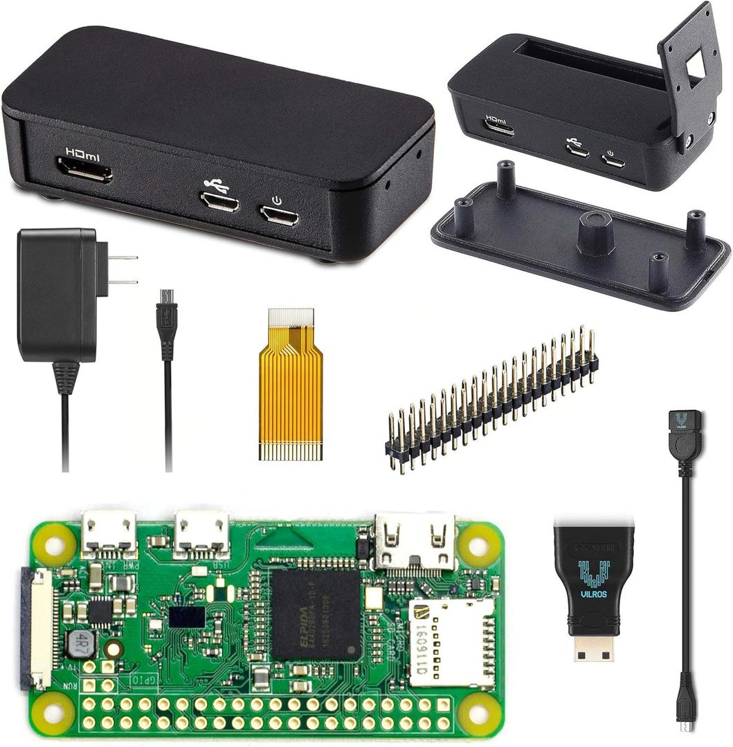 Raspberry Pi Zero W Basic Starter Kit (Black Case)