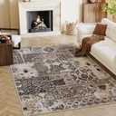H.VERSAILTEX Area Rugs for Bedroom Artisan Boho Carpet Distinctive Vintage Design Bohemian Rug Washable Area Rugs, Elevates Living & Bedroom Decor, Prestige - 3x5 Feet