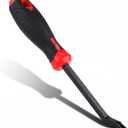 Staple Puller, Upholstery Staple Remover Tool Chrome Vanadium Steel Staple Lifter Staple Puller Pliers Nail Puller Suitable for Furniture Flooring Wooden Boxes (Black & Red)