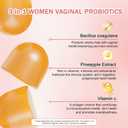 Decatela 90 Count Premium Feminine Balance Gummies for Women, with Probiotics - pH Balance & Immune Support + Odor Control - Vegan Gluten-Free Hawaiian Pineapple Flavor (45 Servings)