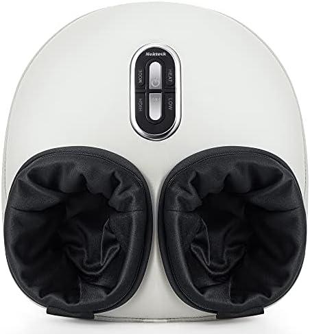 Nekteck Shiatsu Foot Massager with Heat, Deep Kneading Therapy Air Compression, Feet Massage Improve Blood Circulation Foot Wellness Soothing Pain Relief, Gifts for Men Women Dad Mom