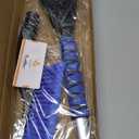 EcoNour 27" Aluminum Car Snow Scraper and Brush | Weaved Bristle Head with Metal Body Ice Scraper for Car Windshield | Tough Show Shovel with Ergonomic Foam Grip Winter Accessory (Blue)