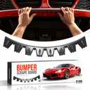 Universal Front Bumper Scrape Guard Skid Plate Protection Guard Anti-Scratch Kit Scrape Protector Plate Skid Plate for Lowered Cars/SUV, Car Bumper 8 Pack