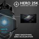 Logitech G502 Hero High Performance Wired Gaming Mouse, Hero 25K Sensor, 25,600 DPI, RGB, Adjustable Weights, 11 Programmable Buttons, On-Board Memory, PC/Mac - Black