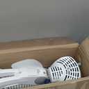 Lasko Oscillating Adjustable Pedestal Stand Fan with Timer and Remote for Indoor, Bedroom, Living Room, Home Office & College Dorm Use, 16 Inch, White, 1646, 47 In. Tall
