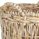 Household Essentials Brown Tall Round Wicker Storage Basket 19'' x 25''