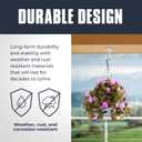 Monarch Abode Ceiling Hooks for Hanging Plants  Heavy Duty Ceiling Hooks for Hanging Lights, 2.7 Inch Metal White Wall Plant Hanger for Indoor Outdoor, Swag Hook, Wall Mount Plant Hook, 4 Pack