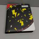 Trading Card Binder 9 Pocket, Card Book with 50 Removable Sleeves Fits 900 Cards, 3-Ring Zipper Design MTG/TCG/Sport Collection Album Gifts for Boys and Girls, Black (Large)