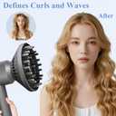 6-Inch Diffuser Attachment for Dyson Hair Dryers, Curl-Enhancing Large Diffuser Compatible with Dyson Supersonic Hair Dryer Attachment, Faster Drying Defines Curls for Waves Curls Coils Hair