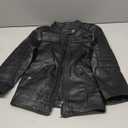 LJYH Boys Leather Jackets New Spring Children Collar Motorcycle Faux Leather Zipper Coats (7-8 Years, Black)