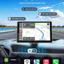 9" Wireless Apple Carplay Screen for Car, Portable Car Play Screen for Car & Android Auto, 4K Dash Cam, 1080p Backup Camera, GPS Navigation, Car Audio Receivers Mirror Link, Bluetooth, FM, Siri