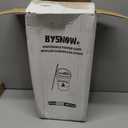 BYSNOW 100 pack 12 oz Disposable Thickened Coffee Cups with Lids, Scald Resistant Hot Cup with Sleeve and Straw, To Go Coffee Cups for Home, Office, Cafes and Party (White 12oz)