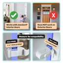 Huglock - The Snap-On Door Lock Kids Can't Reach or Defeat - No Tools or Adhesives Required - Works With Door Knob, Lever or Handle - Childproof Safety Locks are Toddler, Baby and Child Proof (1 Pack)