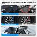 REEVAA Upgraded Car Windshield Cover for Ice & Snow [All-Weather Protection] Magnetic Fit Weatherproof Frost Cover, Car Winter Accessories, Fit for SUVs, Trucks, Cars - Medium
