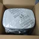 Amazon Basics Smudge Resistant Rectangular Trash Can with Soft-Close Lid, Foot Pedal, Removable Inner Bucket, 50 Liter/13.2 Gallon, Brushed Stainless Steel, Satin Nickel Finish