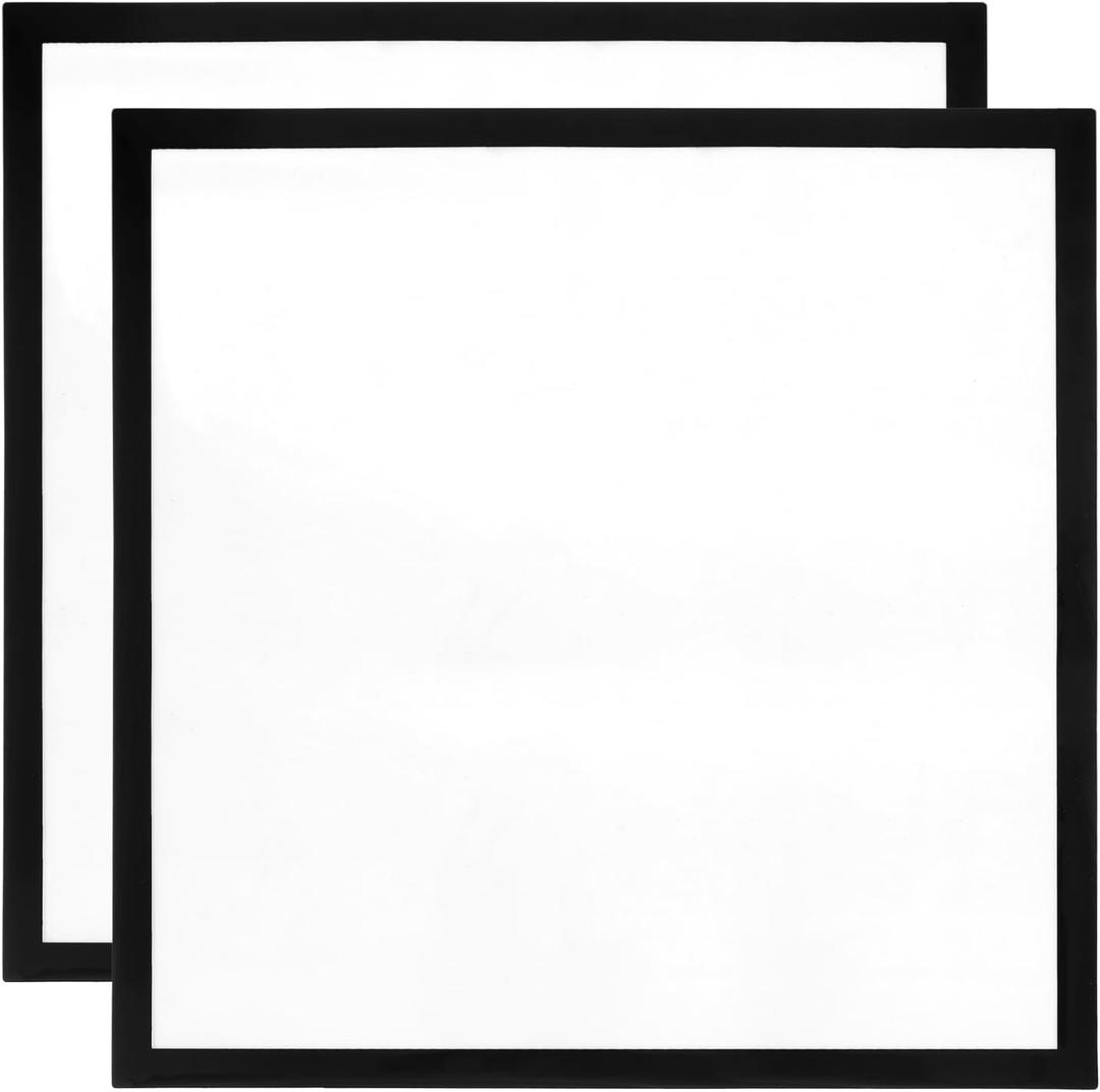 PATIKIL 2 Pcs 14" x 14" Black Magnetic Diamond Art Frames for Diamond Art, Pictures, Photos