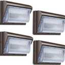 LEDMO LED Wall Pack Lights Repalces 800W HPS/HID Light 4 Pack 15600LM Outdoor Commercial Lighting Fixture 120W Waterproof Wall Mount Security Lighting 5000K