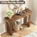 42.5" Solid Wood Console Table, Small Farmhouse Entryway Table