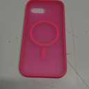 CANSHN Magnetic Compatible with Google Pixel 9a Case(6.3 Inch), Upgraded [Full Camera Protection] [Compatible with Magsafe] [Translucent Matte] Shockproof Protective Phone Case Cover,Hot Pink