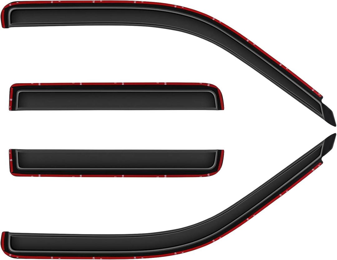 SCITOO Window Visors Rain Guards Compatible with 1991-2001 for Ford for Explorer Outside Mount Window Wind Deflectors 4pcs