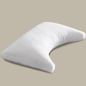 ACCURATEX Side Sleeper Pillow for Side and Back Sleepers-100% Cotton Cover Filled with Down Alternative,King Bed Pillows for Shoulder,Neck & Head Support,Adjustable Shredded Memory Foam Pillow (Crescent White)