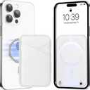 Miroddi for MagSafe Wallet, Strongest Magnetic Card Holder for iPhone 16/15/14/13/12 Series, 2 Independent Card Slot, RFID Blocking, White