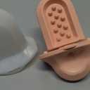 Diggs Groov Crate Training Aid for Puppies and Nervous Dogs Calming Lick Mat for Crate Training & Separation Puppy Enrichment Toy with Freezer Shell BPA-Free (Pink)