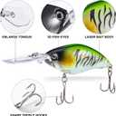 Goture Fishing Lures, Topwater Crankbaits Hard Baits for Bass Trout Freshwater Saltwater, Crank Baits for Bass Fishing, Swimbait Bass Fishing Lures with Tackle Box