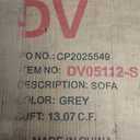 Devion Furniture Polyester Fabric Reversible Sleeper Sectional Sofa - Light Gray