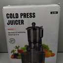 Juicer Machines with 5.8" Large Feed Chute, Cold Press Juicer for Whole Vegetables and Fruits 400W, Slow Masticating juicer Easy to Clean Juice Extractor Machine High Juice Yield (Titanium Gray)