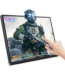 10.5 Inch AMOLED Touchscreen Portable Monitor  2560×1600 2.5K UltraThin External Touch Display with CNC Metal Case & Speaker Travel Secondary Display for Raspberry Pi, Laptop, PC, Switch, PS5