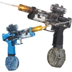 Electric Water Gun for Adults Kids: Squirt Gun, Automatic high Powered Pressure Blaster watergun with Realistic Led Muzzle Flame,Perfect Summer Gift Toys for Age 8-12