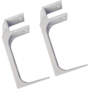 MYCENSE 2X Retractable Awning Wall Mounting Brackets Awning Wall Brackets Easy Installation Repair Parts for Courtyard Yard Garden, White