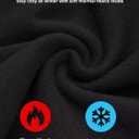 Sunzel Fleece Lined Wide Leg Pants for Women High Waist Thermal Workout Lounge Straight Leg Yoga Pants Winter Warm Sweatpants (Black)