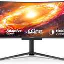 INNOCN 49" OLED Ultrawide Curved Monitor 5K2K 5120 x 1440p 144Hz, 0.03ms, Computer Monitor for AI PC, USB Type C 90W, HDMI 2.1, DisplayPort, USB Hub, Speakers, Adaptive-Sync, Adjustable Stand, Black