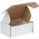 Aviditi White Deluxe Literature Mailing Boxes, 11 1/8" x 8 3/4" x 5", Pack of 50, Crush-Proof, for Shipping, Mailing and Storing