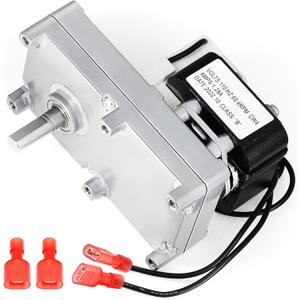 Hiorucet 4RPM Clockwise 3-20-60906 Auger Feed Motor Replacement Parts for Harman Accentra 52I, P61, P68, P43, PC45, PF100, P38, P61A, P35I, PF120, Accentra Insert, Invincible Insert & RS Pellet Stove.