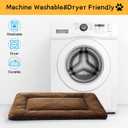 Dog Beds Crate Pad for Medium/Large Dogs Ultra Soft Dog Crate Bed Washable & Anti-Slip Kennel Pad for Dogs Cozy Sleeping Mat,Brown 36inch (36.0"L x 23.0"W x 1.0"Th)