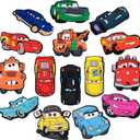 Men Women Super Car Shoe Charms Boys Girls Cartoon Car Shoes Decorations for Birthday Gifts